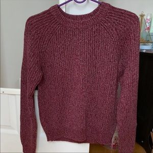 maroon h&m sweater